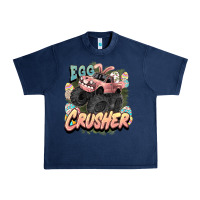 Navy Egg crusher Easter truck Easter Day Urban Heavy Tee - HowdyJamesFarm