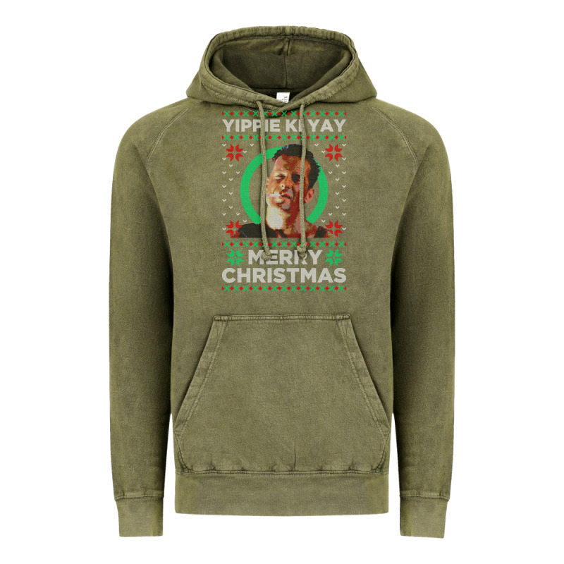 Hot Trend Die Hard Christmas Yippie Ki Yay Vintage Hoodie by lanVoArt | Teevron
