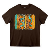 Chocolate Brown fall pumpkin brushstroke Heavy Core Tee - BundleAndBundleShop