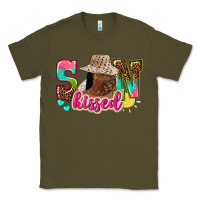 Army Green Afro woman with sunkissed Classic Tee - NancyCooperArtShop