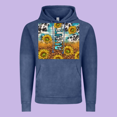Aunt Sunflower Leopard Glitter Vintage Hoodie Designed By Tumblerdesignbyshophia