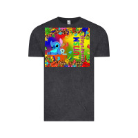 Vintage Black Autism awareness with stitch tumbler Vintage Tee - TumblerDesignByShophia