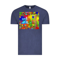 Vintage Denim Autism awareness with stitch tumbler Vintage Tee - TumblerDesignByShophia