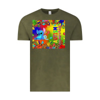 Vintage Olive Autism awareness with stitch tumbler Vintage Tee - TumblerDesignByShophia