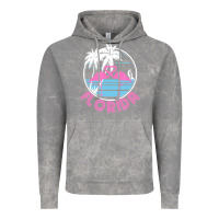 Cloud Rock Hot Trend Florida Pink Flamingo Heart 80S Retro Vintage Style Vintage Hoodie - lanVoArt