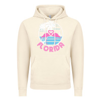 Vintage Artic Hot Trend Florida Pink Flamingo Heart 80S Retro Vintage Style Vintage Hoodie - lanVoArt