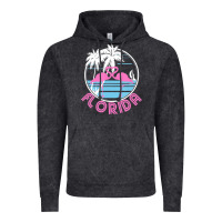 Vintage Black Hot Trend Florida Pink Flamingo Heart 80S Retro Vintage Style Vintage Hoodie - lanVoArt
