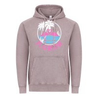 Vintage Zinc Hot Trend Florida Pink Flamingo Heart 80S Retro Vintage Style Vintage Hoodie - lanVoArt