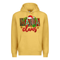 Antique Gold christmas nana claus Premium Hoodie - FaDigitalArtStudio