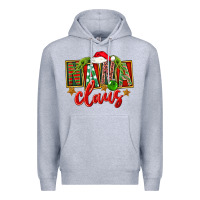 Heather Grey christmas nana claus Premium Hoodie - FaDigitalArtStudio