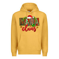 Mustard christmas nana claus Premium Hoodie - FaDigitalArtStudio