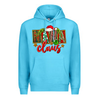 Ocean Blue christmas nana claus Premium Hoodie - FaDigitalArtStudio