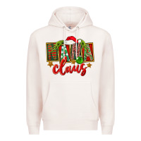 Pale Pink christmas nana claus Premium Hoodie - FaDigitalArtStudio