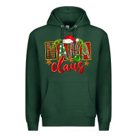Sports Green christmas nana claus Premium Hoodie - FaDigitalArtStudio