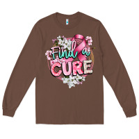 Chestnut find a cure cancer awareness Long Sleeve Tee - CowGirlArtShop