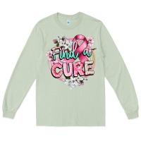 Matcha find a cure cancer awareness Long Sleeve Tee - CowGirlArtShop
