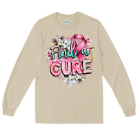Mushroom find a cure cancer awareness Long Sleeve Tee - CowGirlArtShop