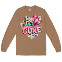 Toasted Coconut find a cure cancer awareness Long Sleeve Tee - CowGirlArtShop