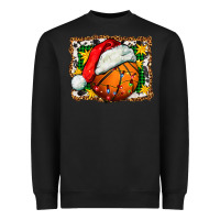 Black basketball christmas Heavyweight Sweatshirt - FaDigitalArtStudio