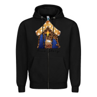 Black True Story Black Zipper Hoodie - CowhideDigitalArt