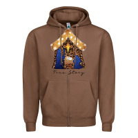 Chestnut True Story Black Zipper Hoodie - CowhideDigitalArt