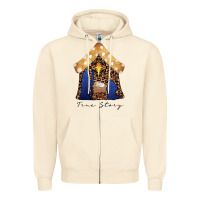 Sandshell True Story Black Zipper Hoodie - CowhideDigitalArt