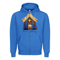 True Royal True Story Black Zipper Hoodie - CowhideDigitalArt
