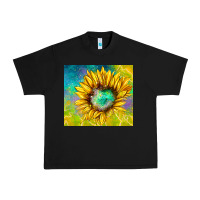 Black sparkling sunflower Urban Heavy Tee - TumblerDesignByShophia