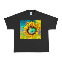 Pigment Black sparkling sunflower Urban Heavy Tee - TumblerDesignByShophia