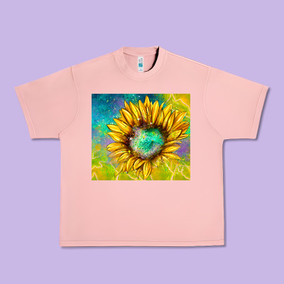 Sparkling Sunflower Urban Heavy Tee Designed By Tumblerdesignbyshophia