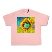 Salmon sparkling sunflower Urban Heavy Tee - TumblerDesignByShophia