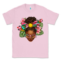Bubblegum Pink Afro Woman Summer Classic Tee - texasbilliewilder