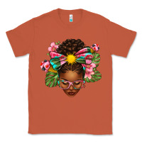 Copper Afro Woman Summer Classic Tee - texasbilliewilder