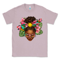 Lilac Afro Woman Summer Classic Tee - texasbilliewilder