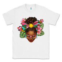 White Afro Woman Summer Classic Tee - texasbilliewilder