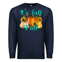Navy it's fall y'all Premium Sweatshirt - Artiststas