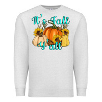 Oatmeal Heather it's fall y'all Premium Sweatshirt - Artiststas