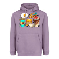 Lavender Breakfast Coffee Cups Heavyweight Hoodie - Artiststas