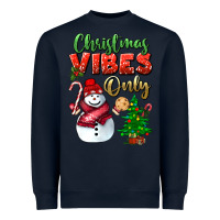Navy christmas vibes only Heavyweight Sweatshirt - BundleAndBundleShop
