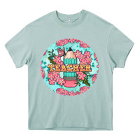 Arona teacher floral pencil round earring Heavy Core Tee - BundleAndBundleShop