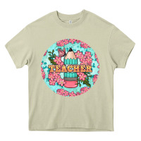 Mossy teacher floral pencil round earring Heavy Core Tee - BundleAndBundleShop