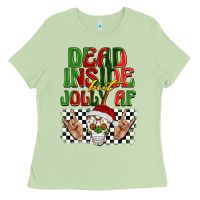 Matcha dead inside but jolly af Ladies Tee - BarkalooDesign