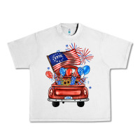 Farm Truck,america Flag Urban Heavy Tee | Teevron