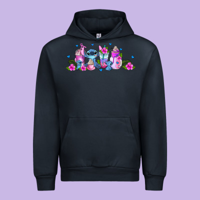 Stitch Coffee Cups Libbey Glass Urban Hoodie Designed By Adodesignshop