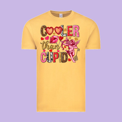 Cooler Than Cupid Valentine's Day Vintage Tee Designed By Howdyjamesfarm