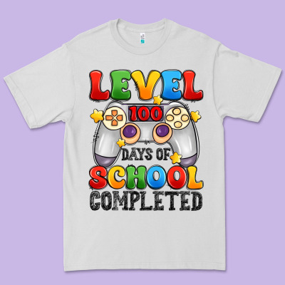 Level 100 Days Of School Completed Premium Tee Designed By Artiststas