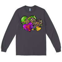 Smoke mardi gras hearts Long Sleeve Tee - CowGirlArtShop