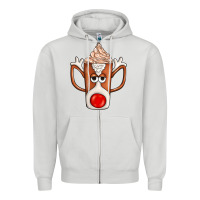 Dove Grey Coffee  Animal Zipper Hoodie - CowhideDigitalArt