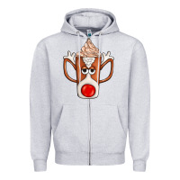 Heather Grey Coffee  Animal Zipper Hoodie - CowhideDigitalArt