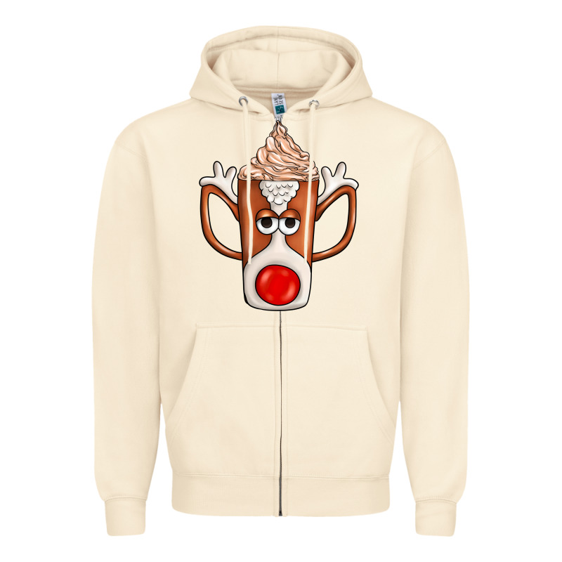 Coffee  Animal Zipper Hoodie by CowhideDigitalArt | Teevron